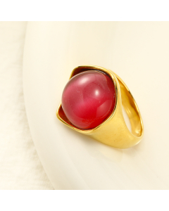 Wholesale Stainless Steel Ring Opal Inlaid Ring