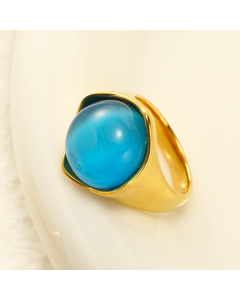 Wholesale Stainless Steel Ring Opal Inlaid Ring