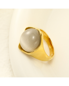 Wholesale Stainless Steel Ring Opal Inlaid Ring
