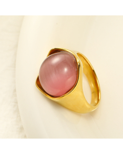 Wholesale Stainless Steel Ring Opal Inlaid Ring