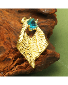 Hot Sale Irregular Tinfoil Texture Zircon Inlaid Stainless Steel Earrings