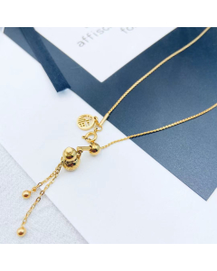 Necklace Blessing Gourd Pendant Necklace New 18k Gold Plated Titanium Steel Jewelry