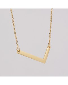 Initial Necklace Letter Necklace Personalized Name Necklace 18K Gold Plated Stainless Steel Wife Gifts Gifts For Mom Moms Gift Birthday Gift for Her Alphabet L