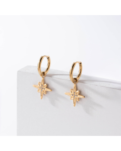 Light Luxury Star Titanium Steel Earrings Stainless Steel Earrings Wholesale