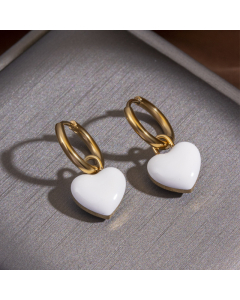 Temperament Delicate Love Stainless Steel Earrings