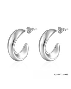 Minimalist_solid_color_stainless_steel_plated_earring-Steel Color-12