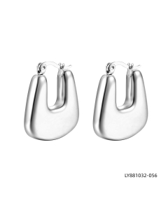 Minimalist_solid_color_stainless_steel_plated_earring-Steel Color-15