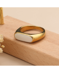 Light Luxury Fashion Multi-color Drip Oil Geometric Stainless Steel Ring Not Fade Ring Jewelry Wholesale