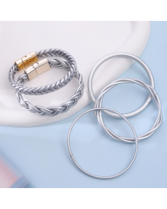 Multi-layer Jelly Bangles Gold Foil Bangle LY881004