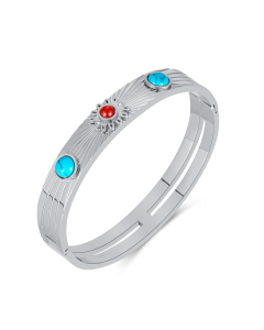Popular Retro Natural Stone High-grade Titanium Steel Bracelet