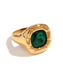 Stainless Steel Gold Plated Ring Fine Colorza Jewelry