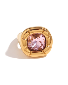 Stainless Steel Gold Plated Ring Fine Colorza Jewelry