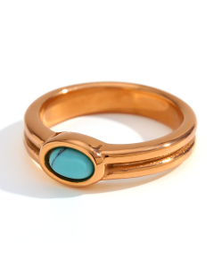 Stainless Steel Gold Plated Ring Fine Colorza Jewelry
