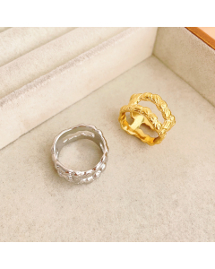 Wholesale Irregular Stainless Steel Ring