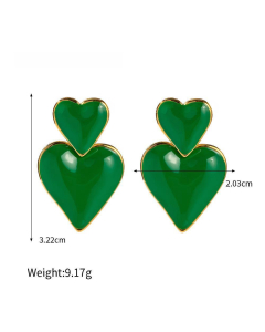Wholesale Stainless Steel Love Pendant Earrings 