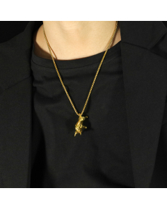 Men's Zodiac Bull Titanium Steel Necklace Wholesale