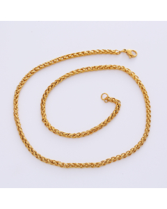 Streetwear Solid Color Plating Necklace Stainless Steel Wholesale