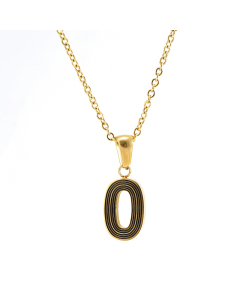 O Initial Necklaces for Women Girls 18k gold Chain Necklace CA7810230