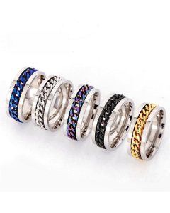 Wholesale Stainless Steel Ring Casual Can Turn Decompression Can Turn The Chain Open Bottle Open Beer Ring