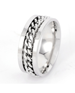 Casual Can Turn Decompression Can Turn The Chain Open Bottle Open Beer Stainless Steel Ring 