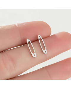 Pin Style Stainless Steel Earring Funny Studs Earring CA08810972