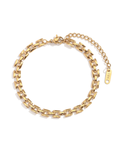 Wholesale Stainless Steel Bracelet Plain Solid Color Non-fading Handmade Chain Bracelet