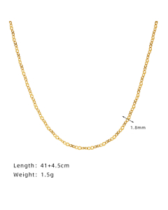 Plain Solid Color Y-shape Clavicle Chain Thin Splicing Stainless Steel Necklace 