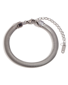 Plated 18K Gold Heart Flower Stainless Steel Bracelet 