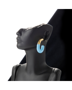 Wholesale Colorza Fine Jewelry High Quality Retro Light Luxury Simple Fashion Titanium Steel Earrings