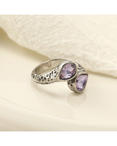 Wholesale Stainless Steel Ring Zircon Inlaid Ring