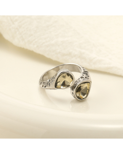 Wholesale Stainless Steel Ring Zircon Inlaid Ring