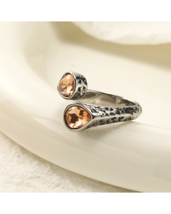 Wholesale Stainless Steel Ring Zircon Inlaid Ring