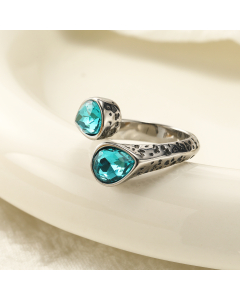 Wholesale Stainless Steel Ring Zircon Inlaid Ring