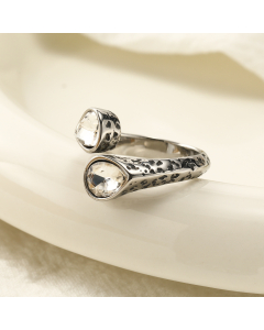 Wholesale Stainless Steel Ring Zircon Inlaid Ring