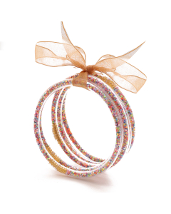Ribbon Color Glitter Powder Bangles Colorful Bracelet LY881003-30068