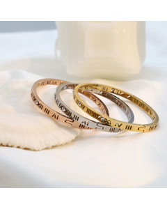 Wholesale Stainless Steel Bracelet Diamond-encrusted Roman Numerals Bracelet 