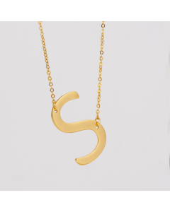 Initial Necklace Letter Necklace Personalized Name Necklace With Pendant of Alphabet Letter S