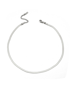 Silver Herringbone Chain Necklaces Snake Chain Choker BN210201 