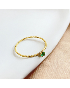 Classic Minimalism Fashion Small Mini Diamond Engraving Stainless Steel Ring