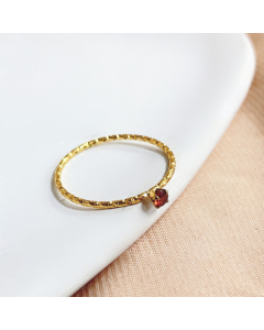 Minimalism Fashion Small Mini Diamond Engraving Stainless Steel Ring
