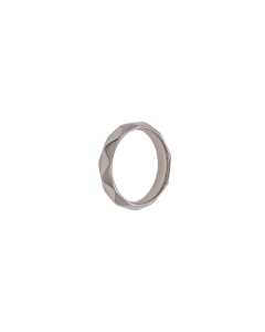 Steel Color Smooth Rhombus Stainless Steel Men's Ring 