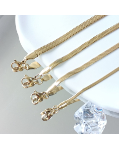 Casual Simple Style Solid Color Titanium Steel Plating 18K Gold Plated Necklace