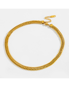 Wholesale Stainless Steel Necklace Chains Street Style Personality Wide Version Of Collarbone Chain Necklace