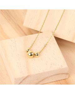 Stainless Steel Fashion Geometric Necklace Fine Jewelry - CA7810006 - Gold Color