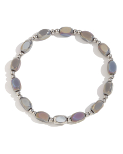 Simple Style Plated 18K Gold Beaded Stainless Steel Bracelet 