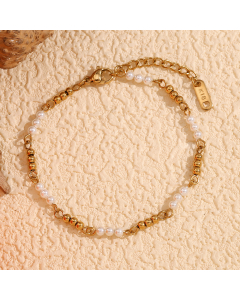 Wholesale Stainless Steel Bracelet Beaded Handmade Chain Bracelet