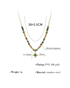 Fine Jewelry Crystal Beaded Handmade Clavicle Chain Wholesale Stainless Steel Necklace