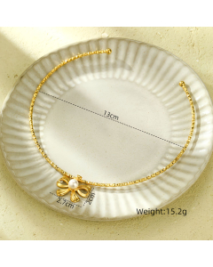 Bow Knot Stainless Steel Necklace