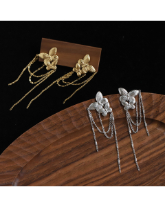 Wholesale Stainless Steel Earrings Butterfly Tassel Earrings  