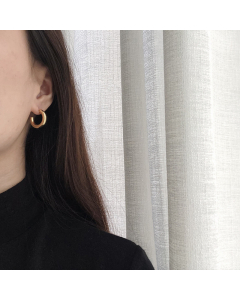 Wholesale Stainless Steel Earrings C Shaped Earrings For Women-Gold Color-02